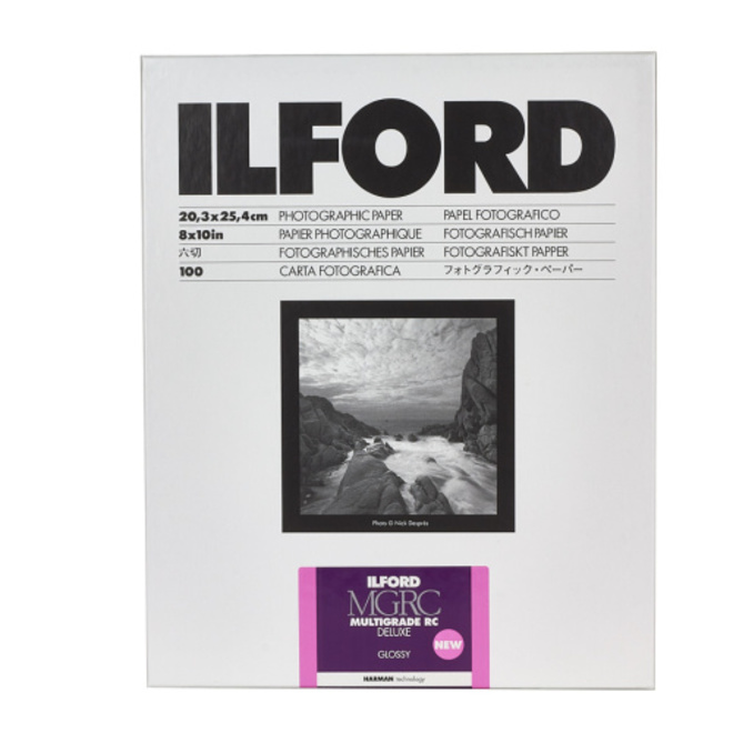 ILFORD<br/>MGRC DELUXE GLOSSY 20.3X25.4 X100