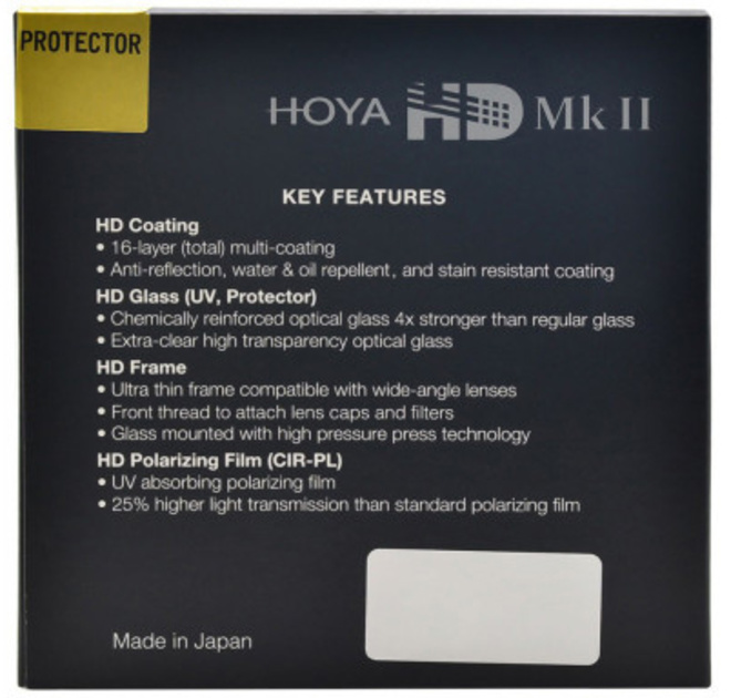 HOYA FILTRE HD MK II PROTECTOR 62MM