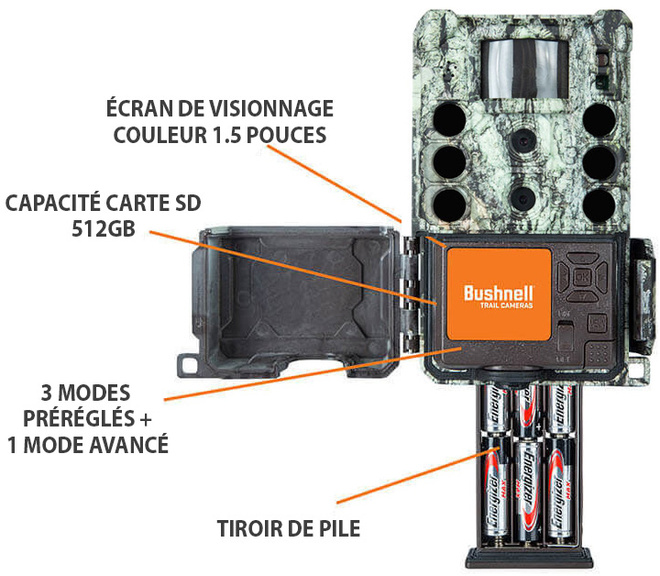 BUSHNELL<br/>PIEGE PHOTO CORE DS 4K