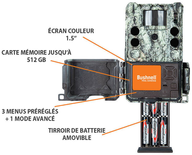 BUSHNELL<br/>PIEGE PHOTO CORE S 4K