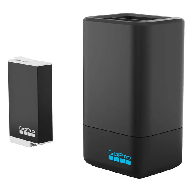GOPRO<br/>CHARGEUR DOUBLE + 1 BATTERIE POUR MAX