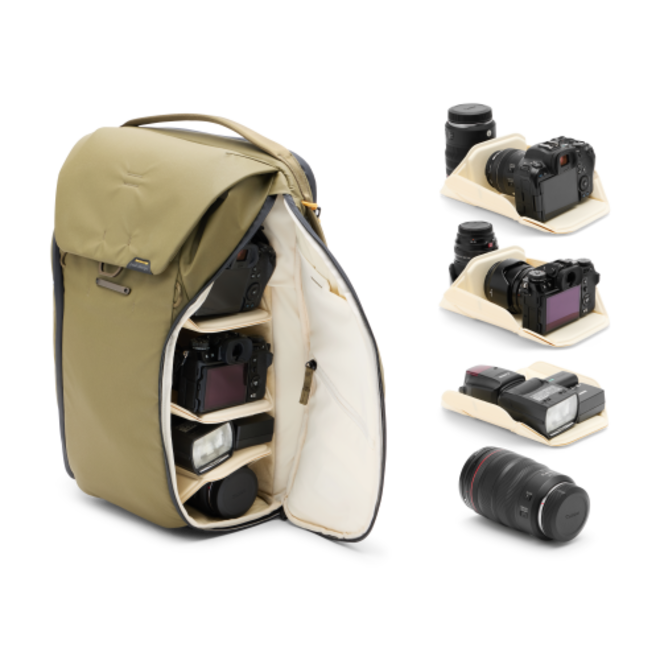 PEAK DESIGN<br/>EVERYDAY 30L KAKI SAC A DOS