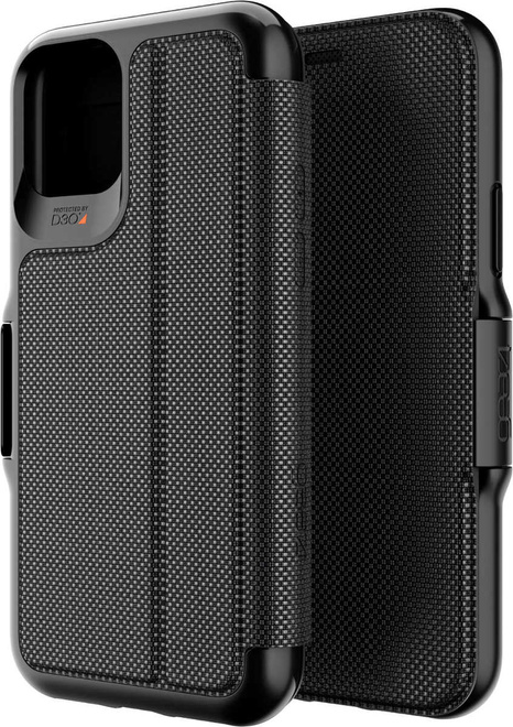 GEAR 4<br/>etui rabat antichoc noir p/iph 11 pro
