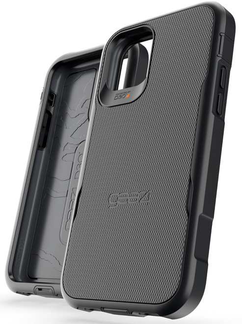 GEAR 4<br/>coque antichoc platoon noir p/iph 11 pro