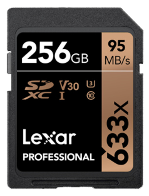 LEXAR<br/>SDXC 256GB 633X PRO UHS1 U3 CL10