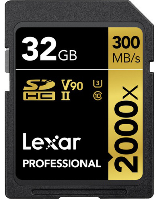 LEXAR<br/>SDXC 32GB 2000X UHS-II PRO U3 CLASS 10