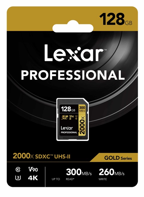 LEXAR SDXC 128GB 2000X PRO UHS-II U3 CLASS 10