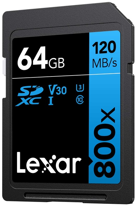 LEXAR CARTE SDXC 64 GB 800X PROFESSIONAL
