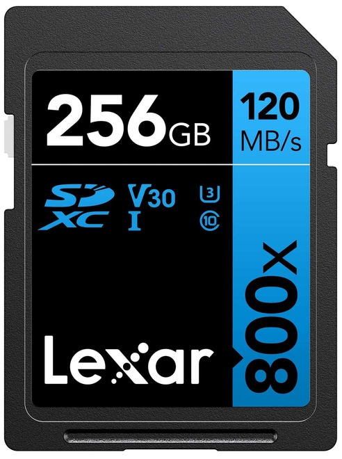 LEXAR<br/>SDXC 256 GB 800X PROFESSIONAL