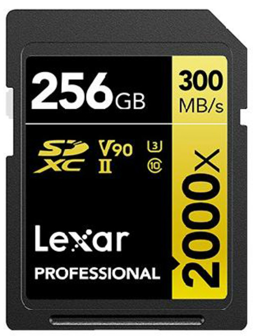LEXAR<br/>SDXC 256GB 2000x PRO UHS-II Cl10