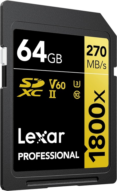 LEXAR<br/>BIPACK SD PRO GOLD SERIES UHSII 64G V60
