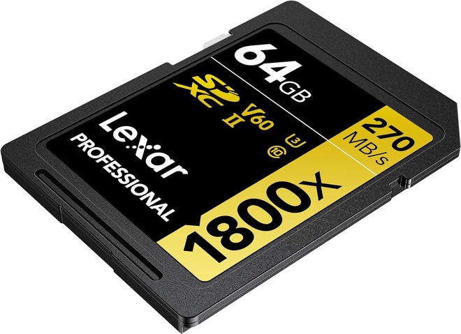 LEXAR<br/>BIPACK SD PRO GOLD SERIES UHSII 64G V60