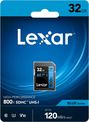 LEXAR<br/>SDHC 800X PRO BLUE SERIES 32GB UHS-1 V10