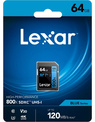 LEXAR<br/>SDHC 800X PRO BLUE SERIES 64GB UHS-1 V30