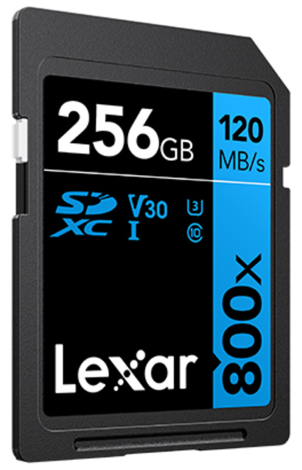 LEXAR<br/>SDXC 800X PRO BLUE SERIES 256GB UHS1 V30