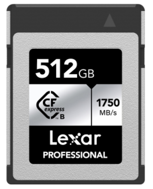 LEXAR<br/>CFEXPRESS PRO TYPE B SILVER 512 GB