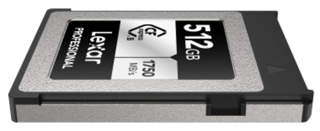 LEXAR<br/>CFEXPRESS PRO TYPE B SILVER 512 GB
