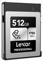 LEXAR<br/>CFEXPRESS PRO TYPE B SILVER 512 GB