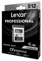 LEXAR<br/>CFEXPRESS PRO TYPE B SILVER 512 GB