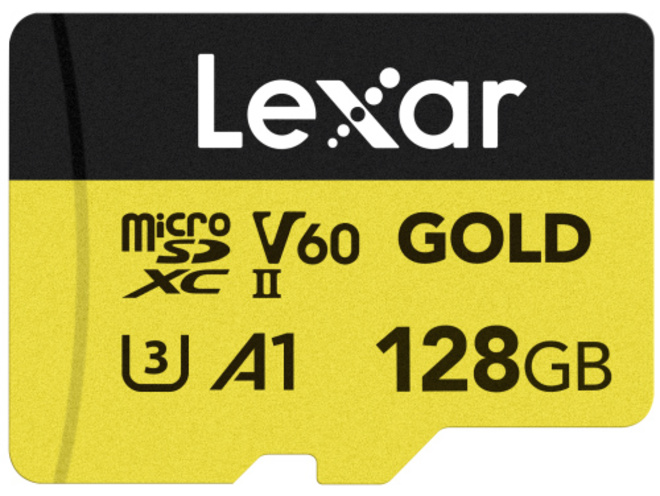 LEXAR<br/>MICROSDXC GOLD UHS-II 128GB V60