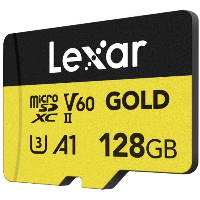 LEXAR<br/>MICROSDXC GOLD UHS-II 128GB V60