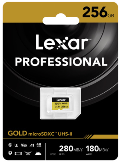 LEXAR<br/>MICROSDXC GOLD UHS-II 256GB V60