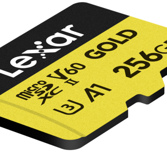 LEXAR<br/>MICROSDXC GOLD UHS-II 256GB V60