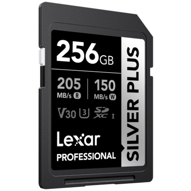 LEXAR<br/>SDXC SILVER PLUS UHS-1 256G V30 150MB/S