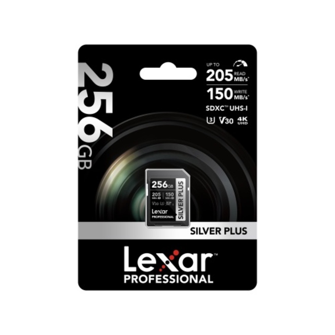 LEXAR<br/>SDXC SILVER PLUS UHS-1 256G V30 150MB/S