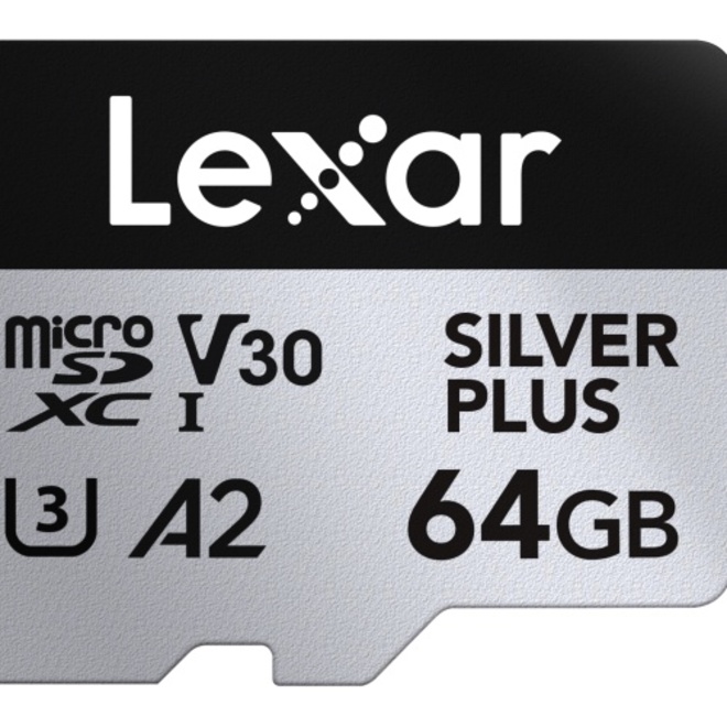 LEXAR<br/>MICROSDXC SILVER PLUS UHS-1 64G V30