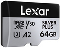 LEXAR<br/>MICROSDXC SILVER PLUS UHS-1 64G V30