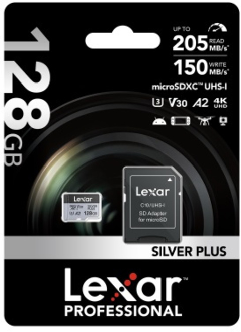LEXAR<br/>MICROSDXC SILVER PLUS UHS-1 128G V30