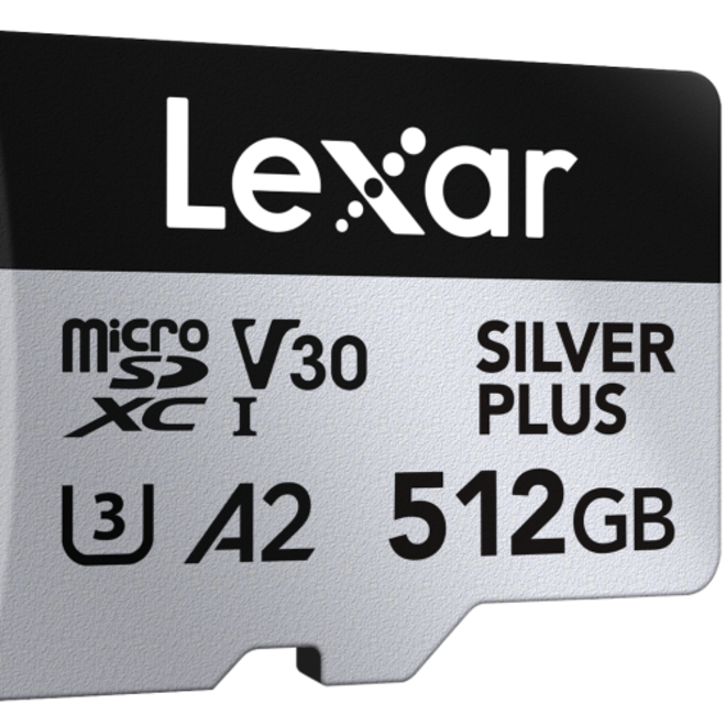 LEXAR<br/>MICROSDXC SILVER PLUS UHS-1 512GB V30