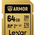 LEXAR<br/>SDXC PRO GOLD ARMOR UHS-II 64GB V60