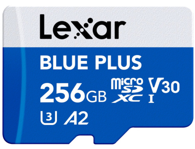 LEXAR<br/>MSDXC BLUE PLUS 256 G V30 UHS-I