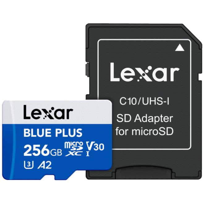 LEXAR<br/>MSDXC BLUE PLUS 256 G V30 UHS-I
