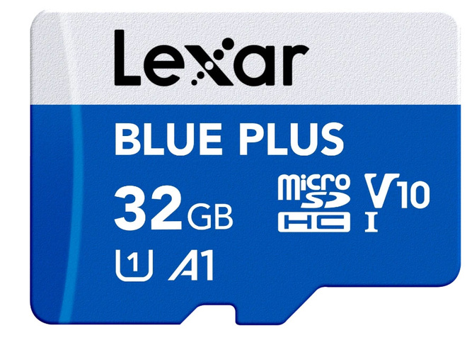 LEXAR<br/>MSDHC BLUE PLUS 32G V10 UHS-I SD ADAPT