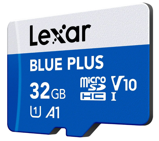 LEXAR<br/>MSDHC BLUE PLUS 32G V10 UHS-I SD ADAPT