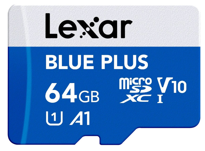 LEXAR<br/>MICROSDXC BLUE PLUS 64G V30