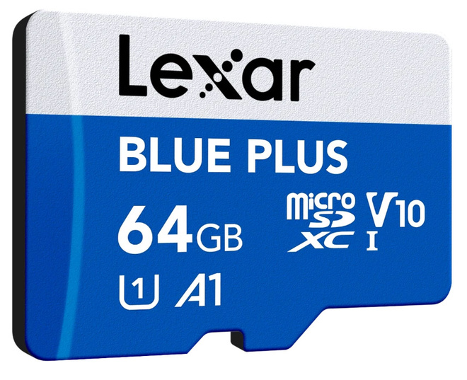 LEXAR<br/>MICROSDXC BLUE PLUS 64G V30