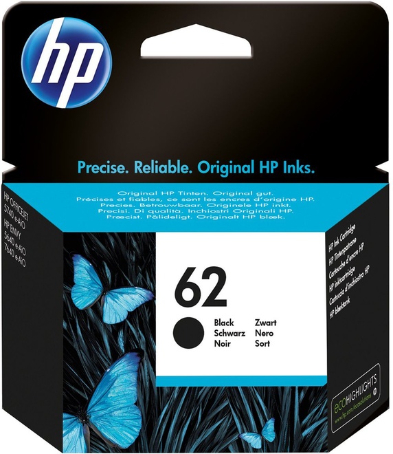 HEWLETT PACKARD<br/>CART HP 62 BLACK.