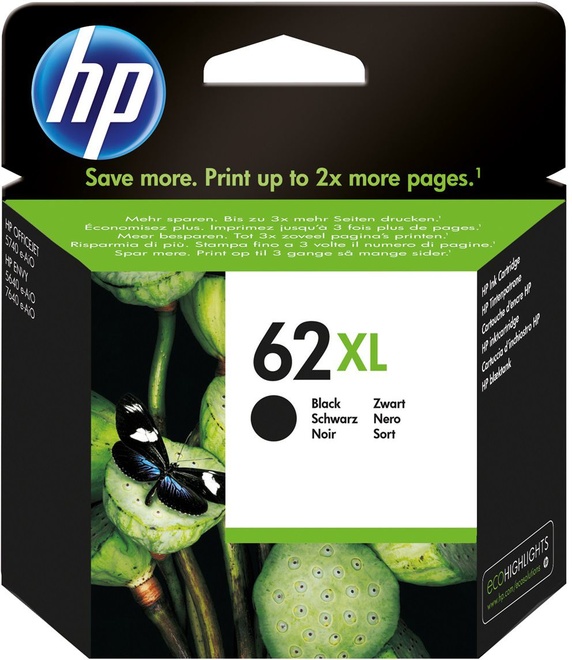 HEWLETT PACKARD<br/>HP 62XL black.