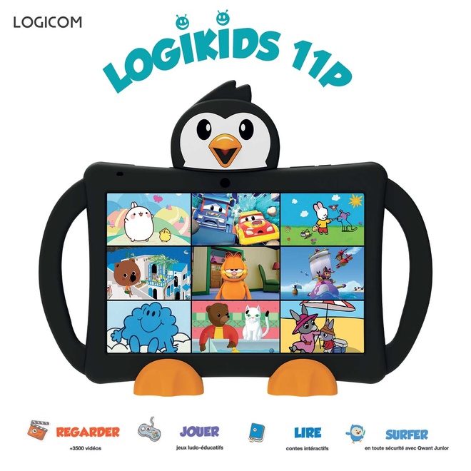 LOGICOM<br/>10,1.dediee aux enfants de 3 a 8 ans.
