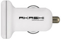 AKASHI<br/>prise al/cigares 2usb x 2.4a blanc