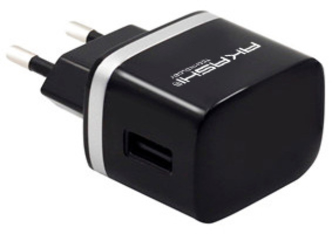 AKASHI C/SECTEUR NOIR USB 1A (VRAC)