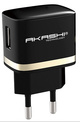 AKASHI C/SECTEUR NOIR USB 1A (VRAC)