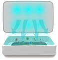 AKASHI desinfection/objet+charg/s/fil qi 10w