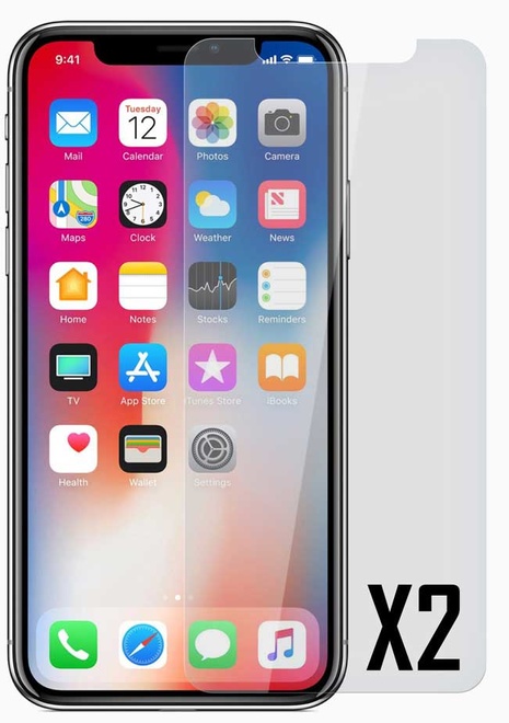 AKASHI<br/>2 prot/verre trempe p/iphone xr/11