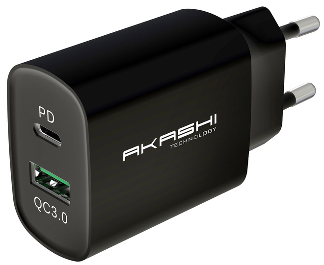AKASHI<br/>CHARG/SECT/INTEL USB-C/USB 3A 20W NR