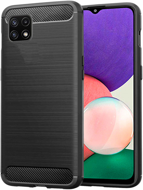 AKASHI<br/>coque angl/renf/noir p/galaxy a22 5g